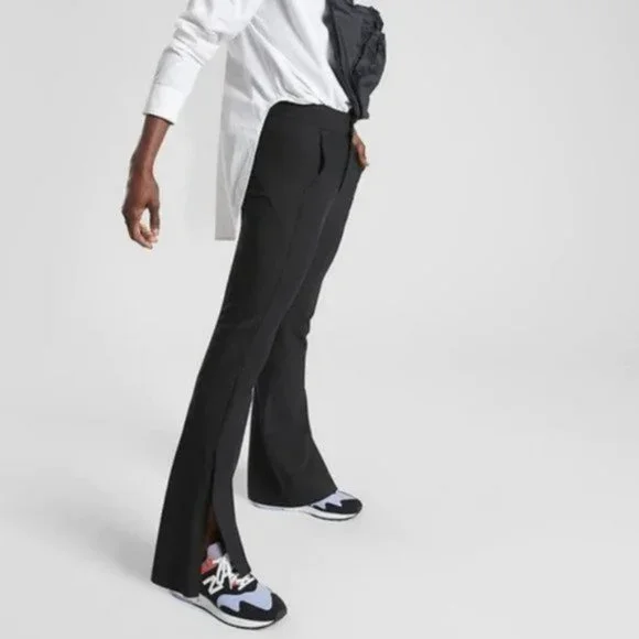 Athleta Stellar Flare Trousers size 4T Anthracite Grey - Picture 7 of 9